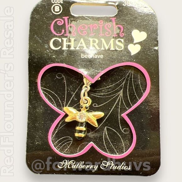 Bundle Sale 3 for $15 | Cherish Charms | Beehave | Charm for Bracelet | Mulberry - Picture 1 of 7